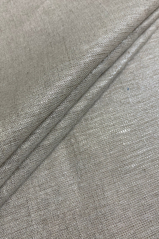 Silver Metallic Linen
