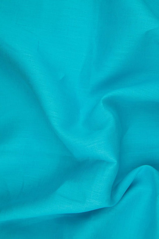 Aqua Handkerchief Linen Fabric