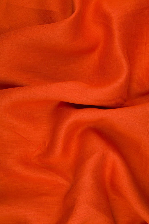 Burnt Orange Handkerchief Linen Fabric