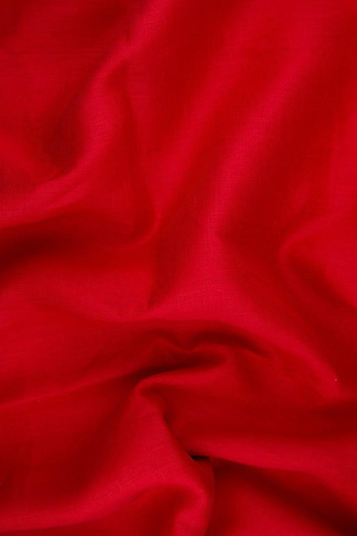 Red Handkerchief Linen Fabric