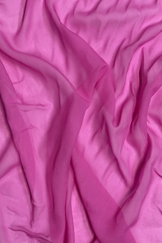 Rose Violet Silk Heavy Crinkled Chiffon HCD-005 Fabric