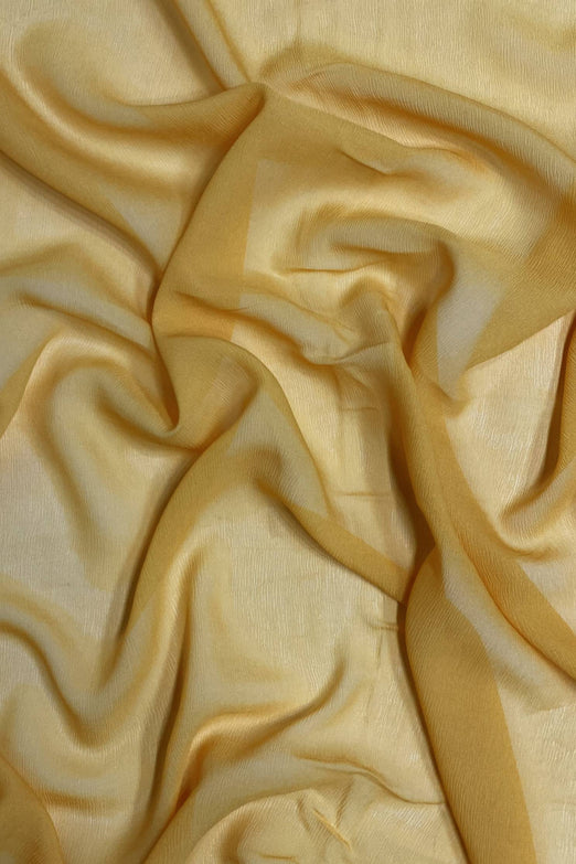 Marigold Silk Heavy Crinkled Chiffon HCD-012 Fabric