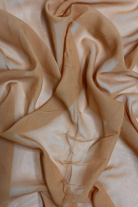 Gold Earth Silk Heavy Crinkled Chiffon HCD-013 Fabric