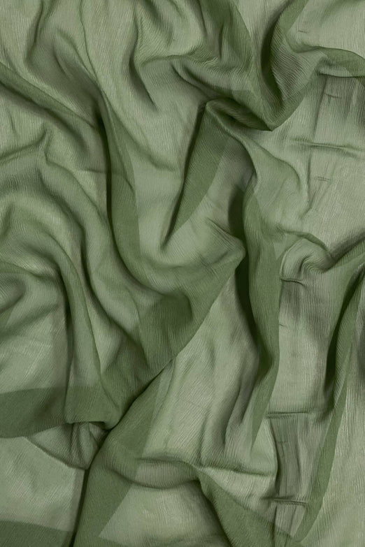 Green Eyes Silk Heavy Crinkled Chiffon HCD-040 Fabric