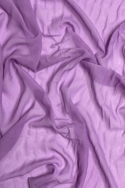 Violet Silk Heavy Crinkled Chiffon HCD-048 Fabric