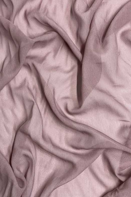 Woodrose Silk Heavy Crinkled Chiffon HCD-049 Fabric