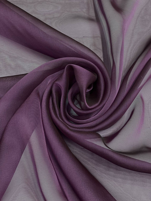Wild Aster Iridescent Silk Chiffon IC-006 Fabric