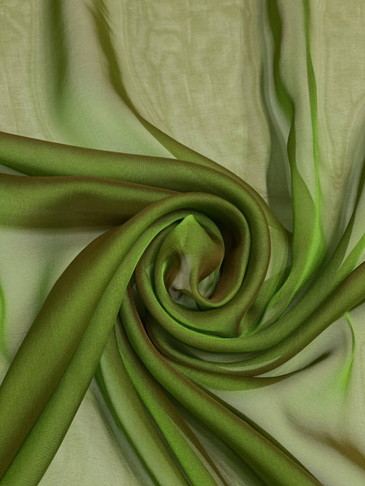 Foliage Iridescent Silk Chiffon IC-054 Fabric