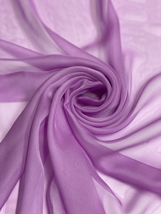 Violet Tulle Iridescent Silk Chiffon IC-087 Fabric
