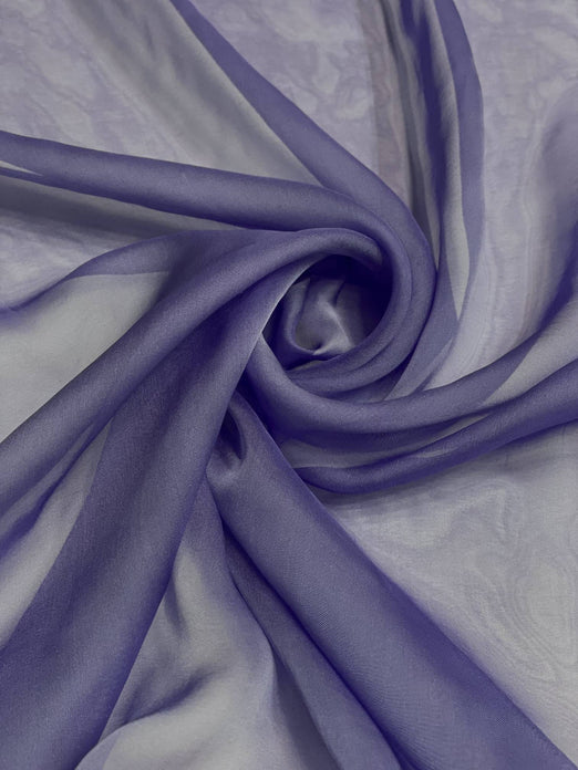 Persian Violet Iridescent Silk Chiffon IC-095 Fabric