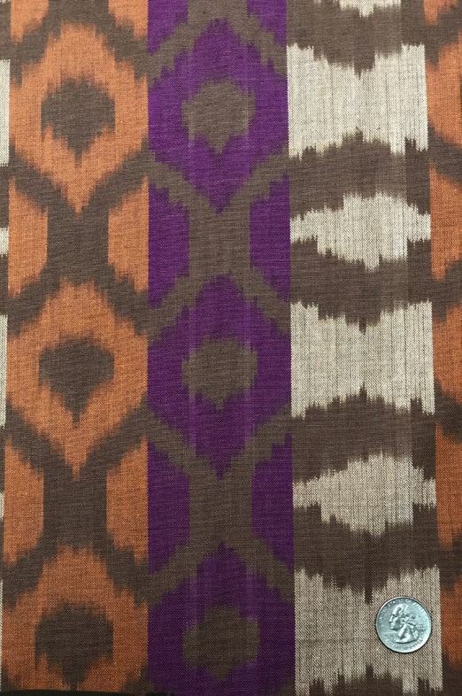 Multicolor Cotton Ikat 159/1 Fabric