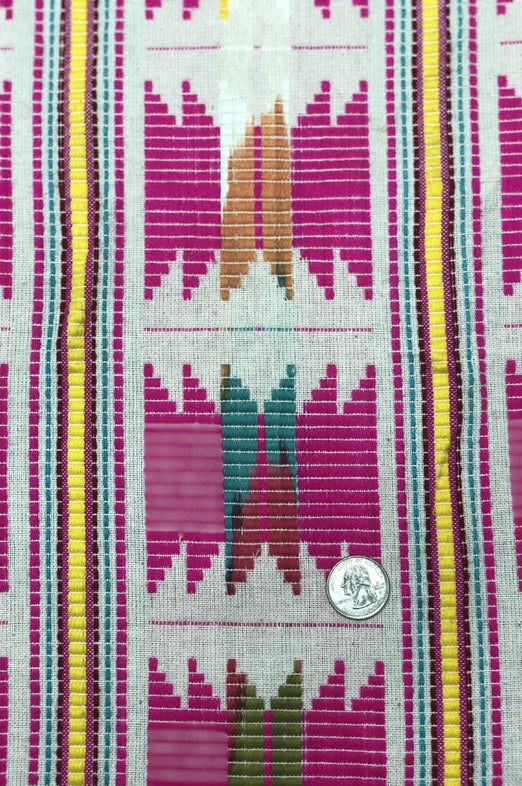 Multicolor Cotton Ikat 160/2 Fabric