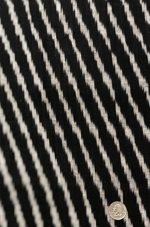 Black/White 161 Cotton Ikat