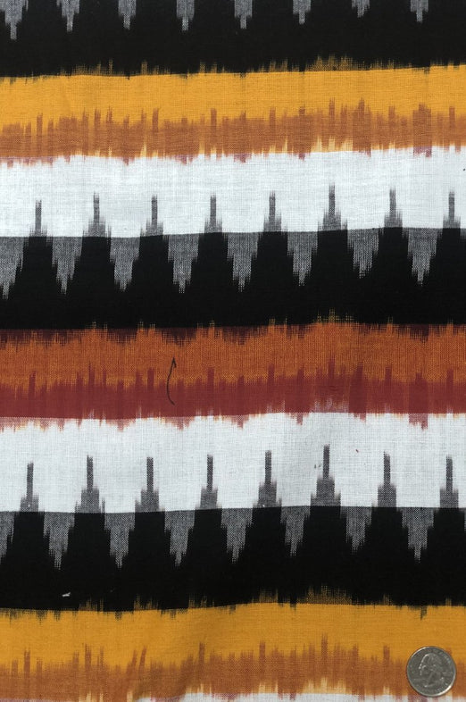 Multi-color Cotton Ikat 209 Fabric