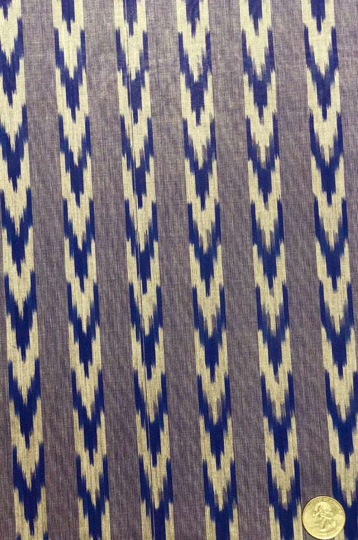 Blue/Grey 225 Cotton Ikat