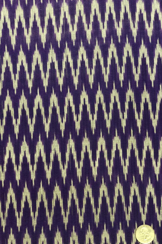 Purple/Grey 227 Cotton Ikat