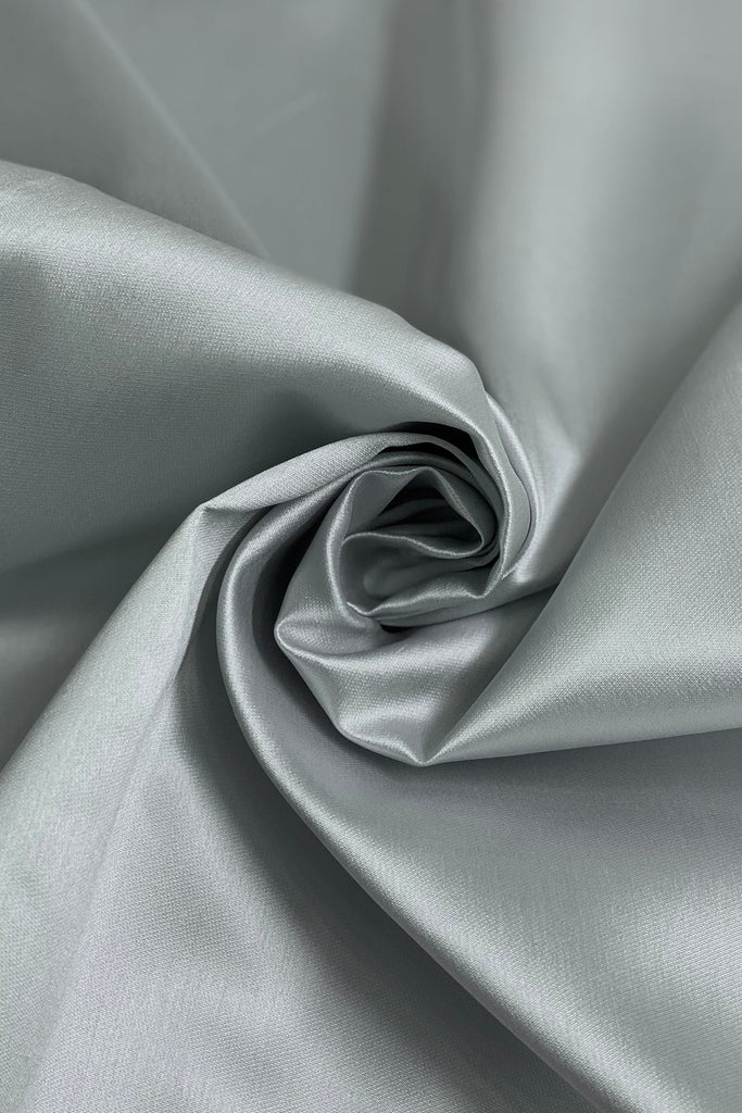 NY Designer Fabrics Grey Silver Metallic Organza Fabric
