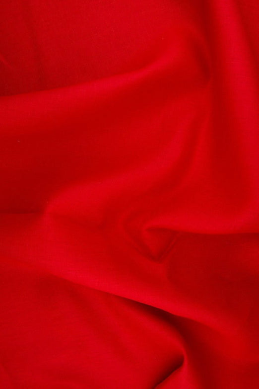 Red Medium Weight Linen Fabric