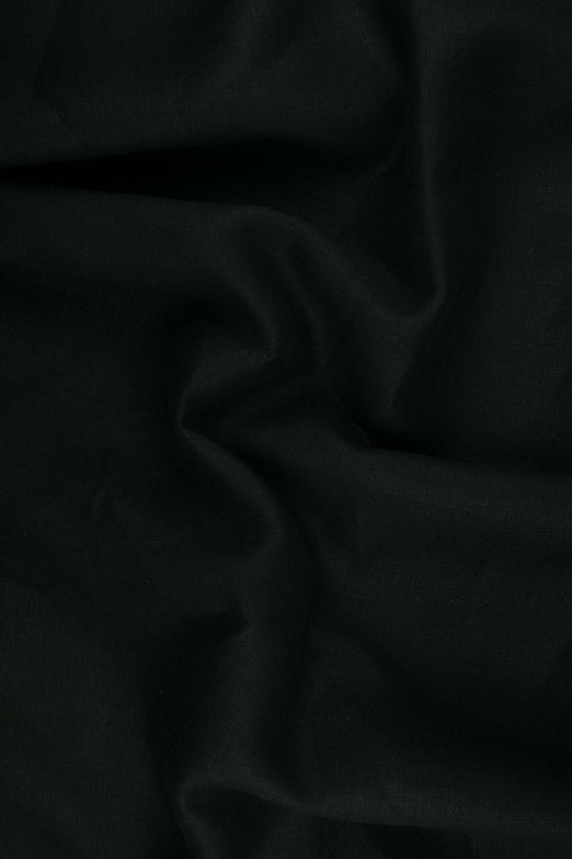 Black Medium Weight Linen Fabric