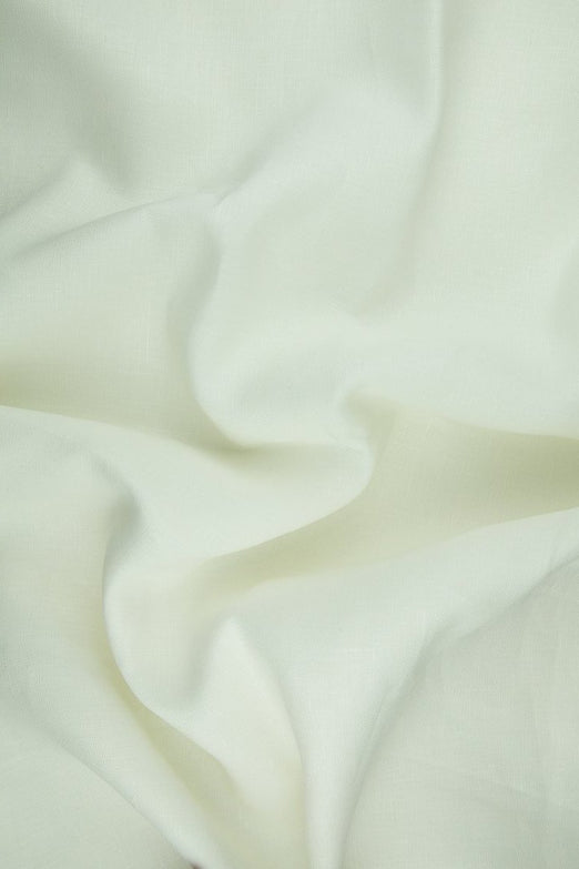Off-White Medium Weight Linen Fabric