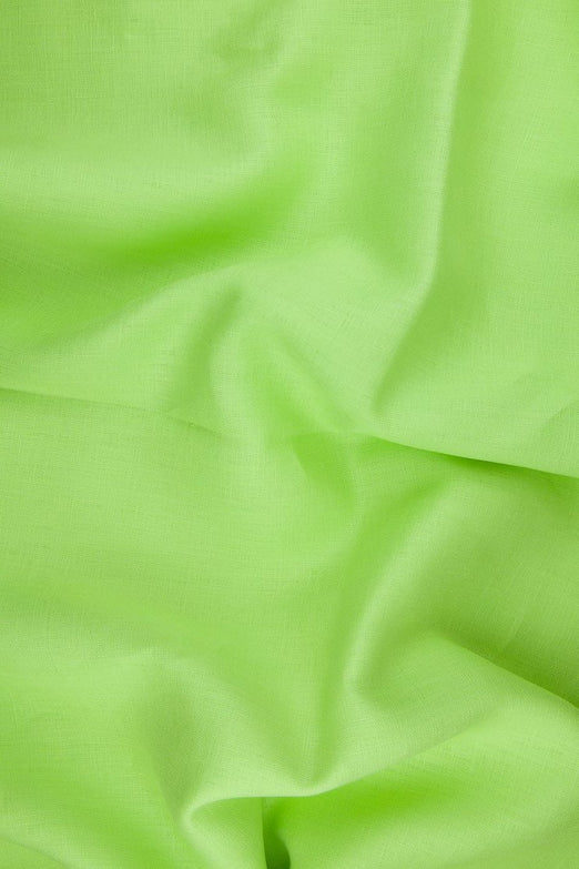 Lawn Green Medium Weight Linen Fabric