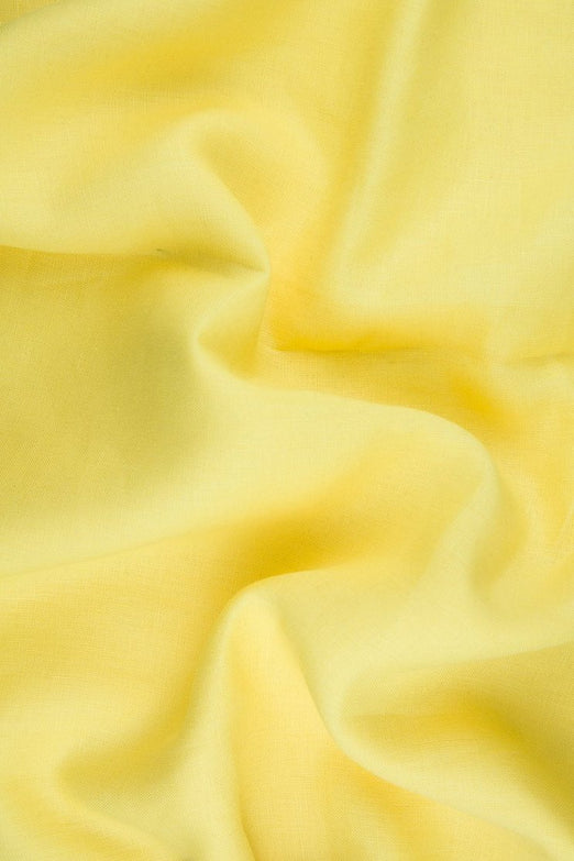 Banana Yellow Medium Weight Linen Fabric