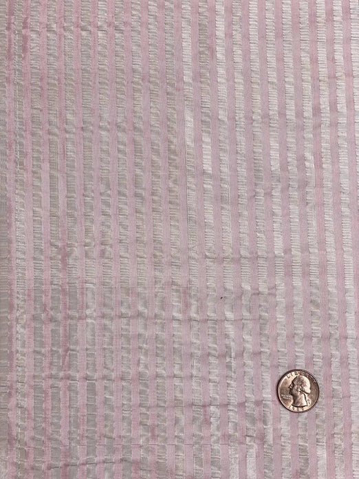 Baby Pink Silk Seersucker JD 367 Fabric