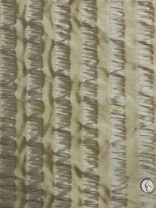Gold Silk Seersucker JD 370 Fabric