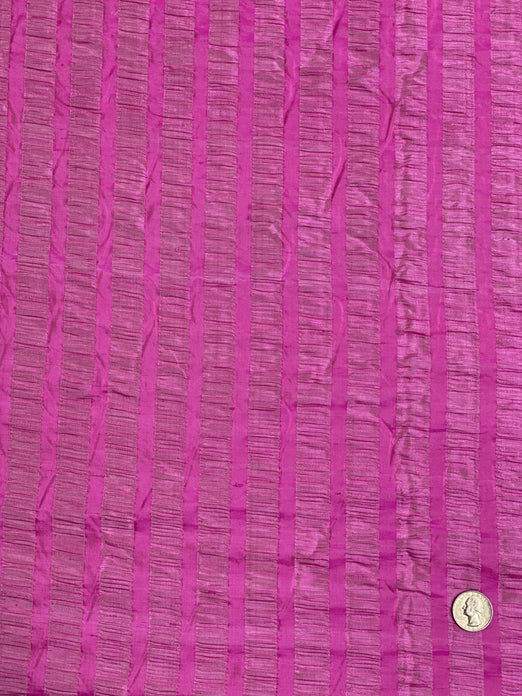 Fuchsia Silk Seersucker JD 384 Fabric