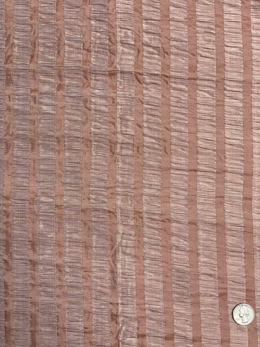 Copper Silk Seersucker JD 386 Fabric