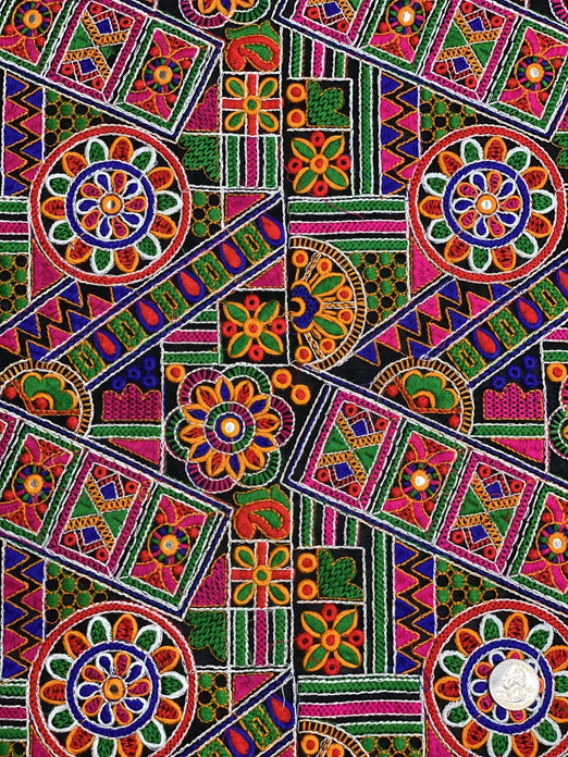Multicolor Cotton JEAD-011 Fabric