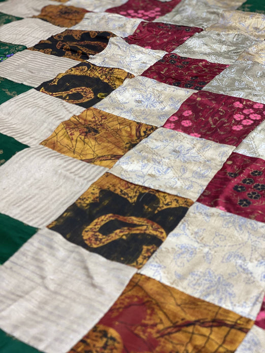 Multicolor Silk Patchwork JEAD-019 Fabric