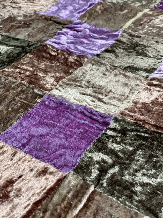Multicolor Velvet Patchwork JEAD-025 Fabric