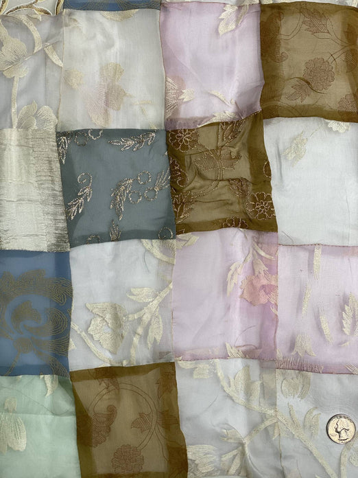 Multicolor Silk Patchwork JEAD-026 Fabric