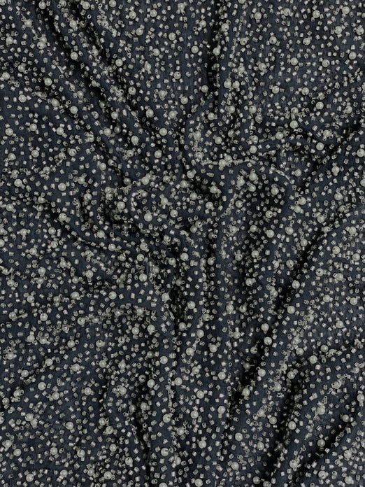 Castlerock Sequin & Beads On Silk Chiffon JEC-011-4A Fabric