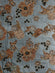 Black & Tan Brown Sequin & Beads On Silk Chiffon JEC-022 Fabric