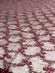 Wine Sequin & Beads On Silk Chiffon JEC-051-12 Fabric