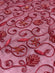 Red Sequin & Beads On Silk Chiffon JEC-126-3 Fabric