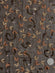 Brown Sequin & Beads on Silk Chiffon JEC-159 Fabric