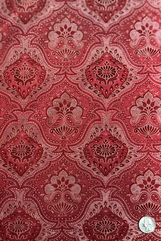 Tango Red Silk Brocade JV-1219/13 Fabric