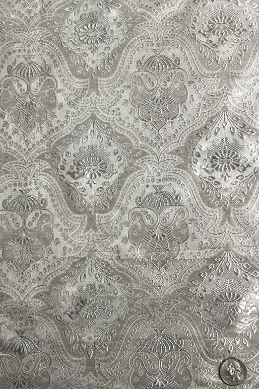 Silver Silk Brocade JV-1219/15 Fabric