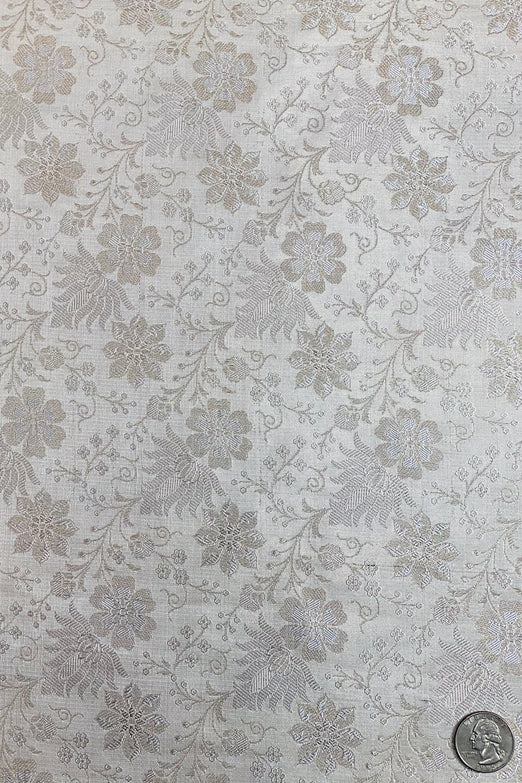 Ivory/Beige Silk Brocade JV-1236/02 Fabric