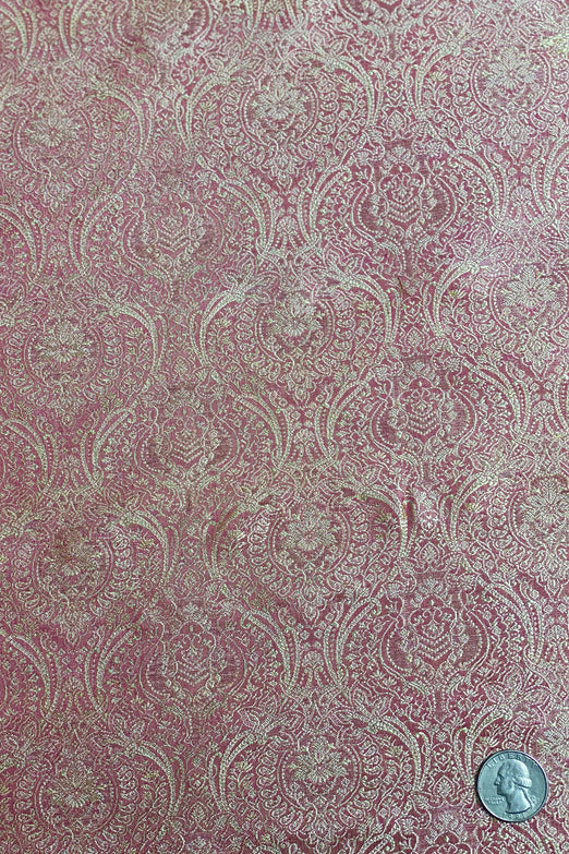 Cashmere Rose/Gold Silk Brocade JV-1365 Fabric