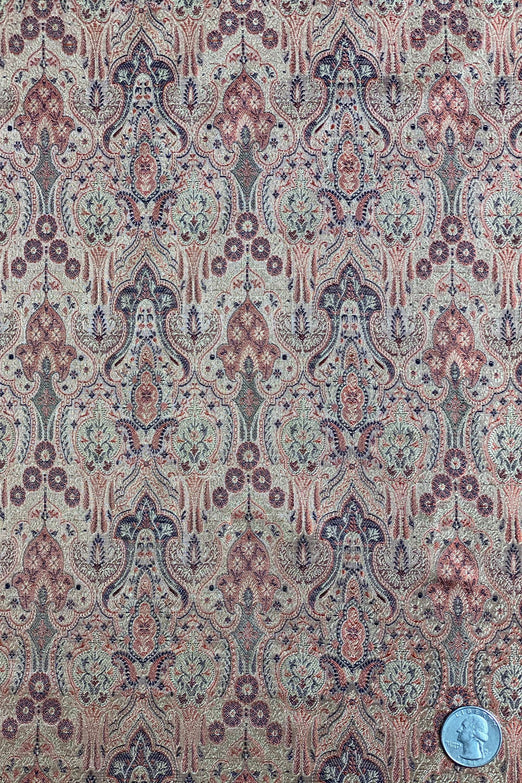 Copper/Multi Silk Brocade JV-1390 Fabric