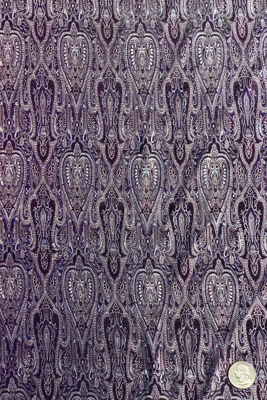 Majestic Purple Silk Brocade JV-1405/14 Fabric