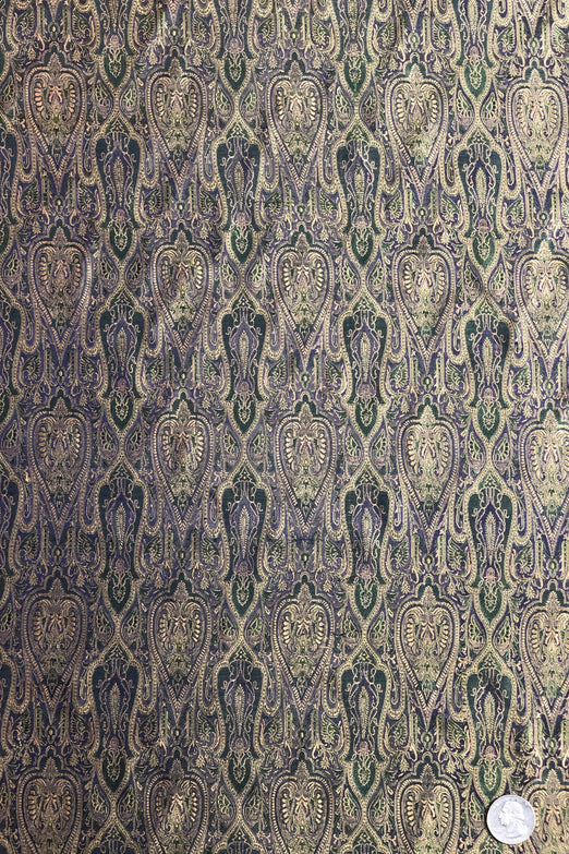 Green Gold Silk Brocade JV-1405/16 Fabric