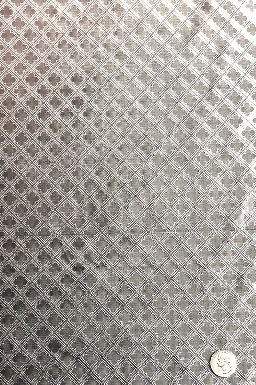 Ash Grey Silk Brocade JV-1454/1 Fabric