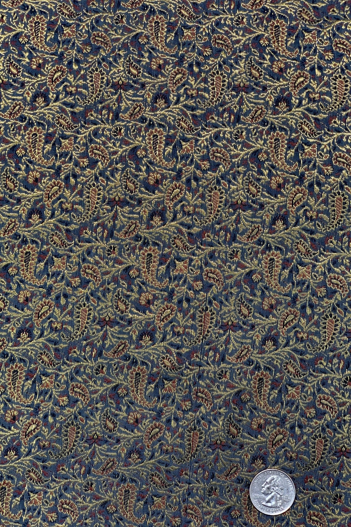 Cocoa Brown/Antique Gold Silk Brocade JV-1466/1 Fabric main image 1