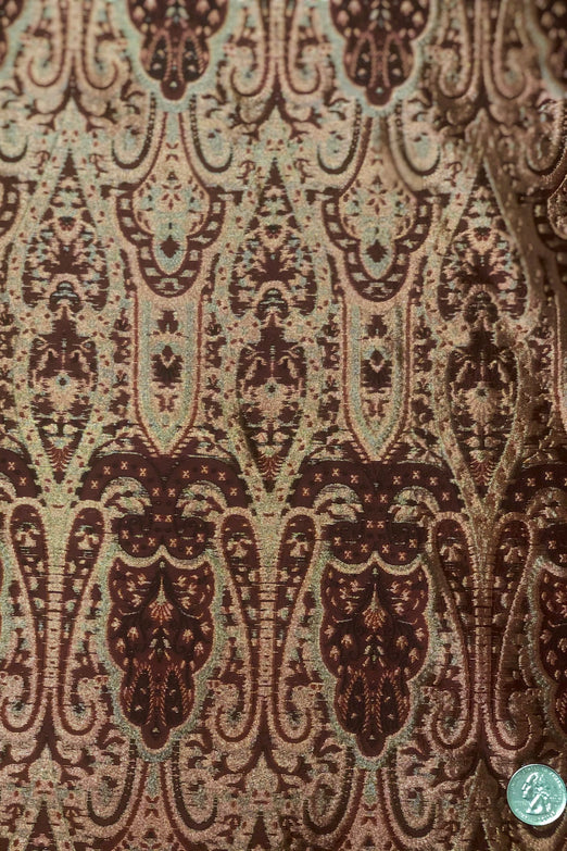 Maroon Silk Brocade JV-1470 Fabric