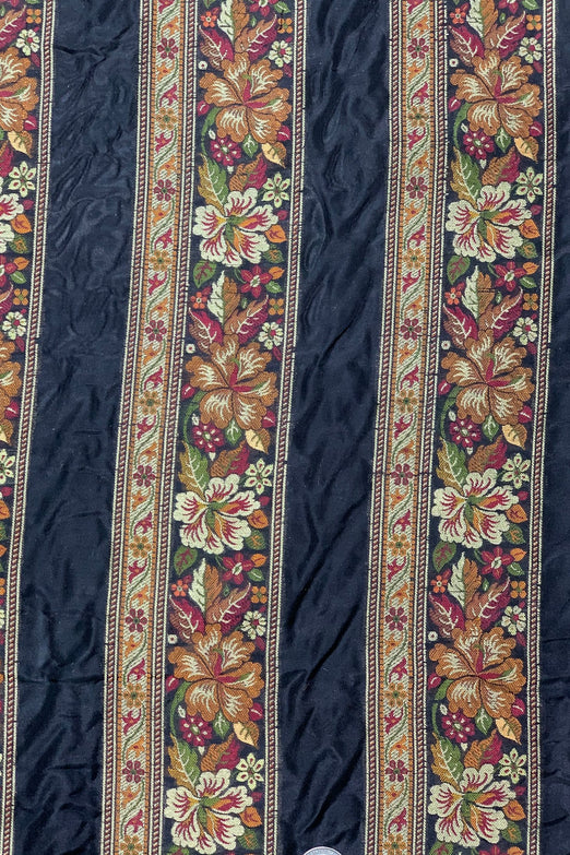 Black/Autumn Harvest Silk Brocade JV-1496 Fabric